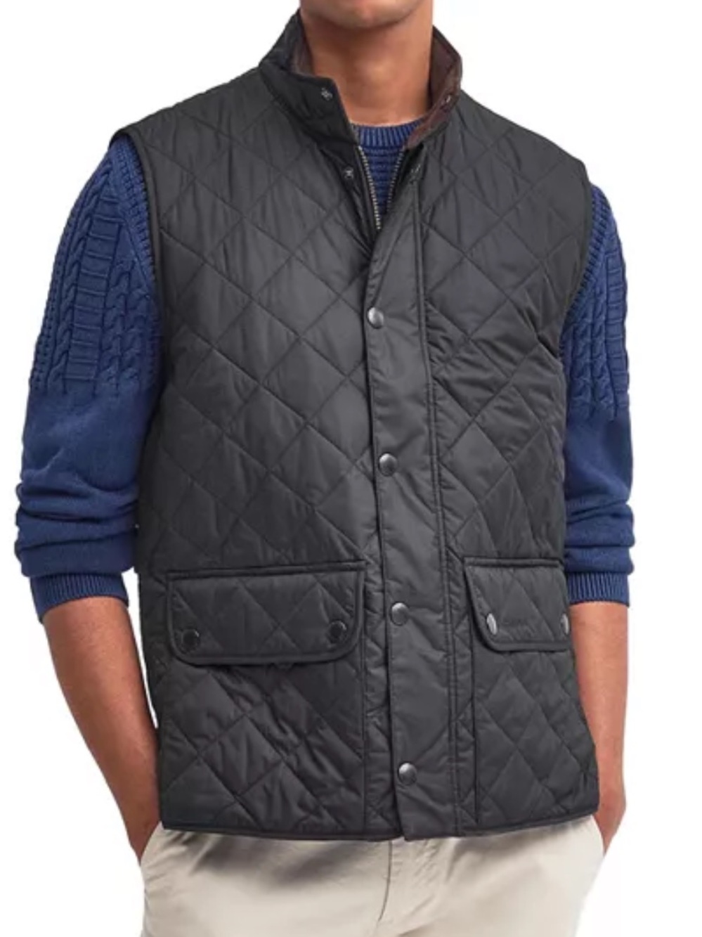 Barbour Black Lowerdale Men’s Quilted Vest XL